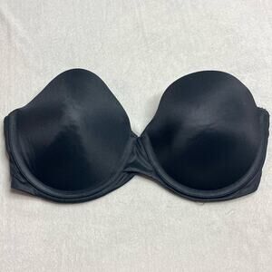 Maidenform black strapless underwire bra size 36c